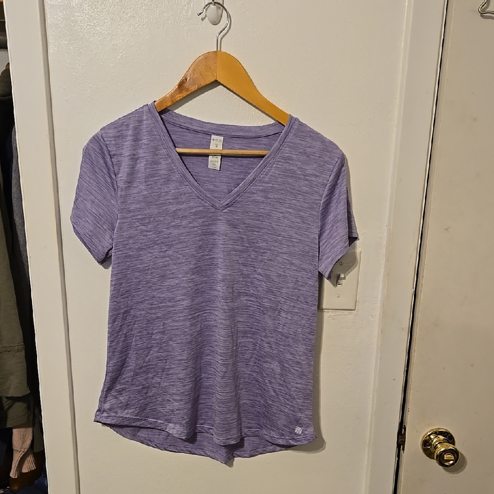 Women's Purple V-Neck Top